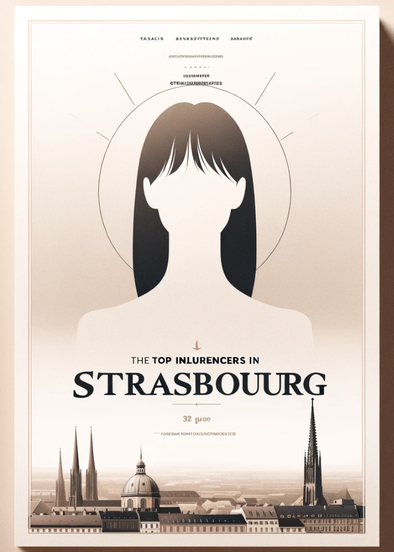 influenceur à strasbourg sur fond portrait beige et colore